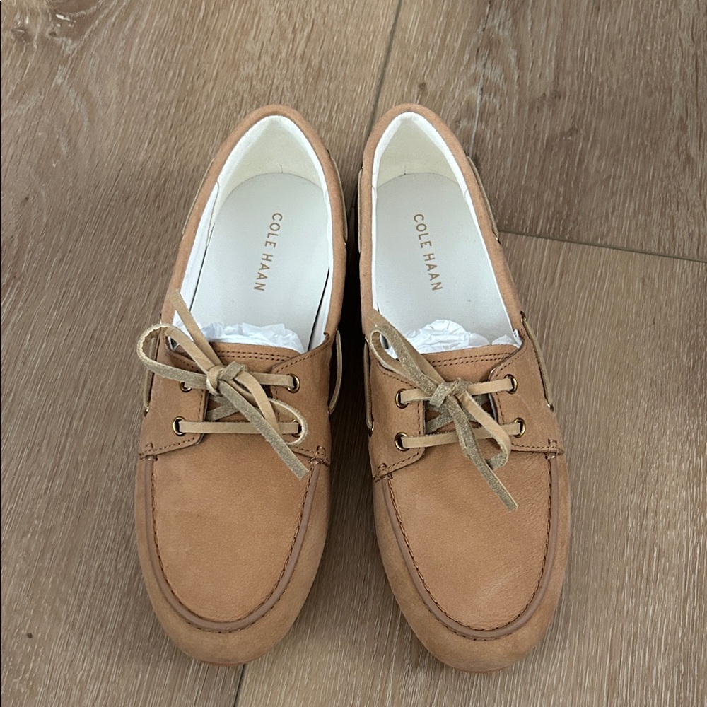 Cole Haan Light Brown Leather Loafers